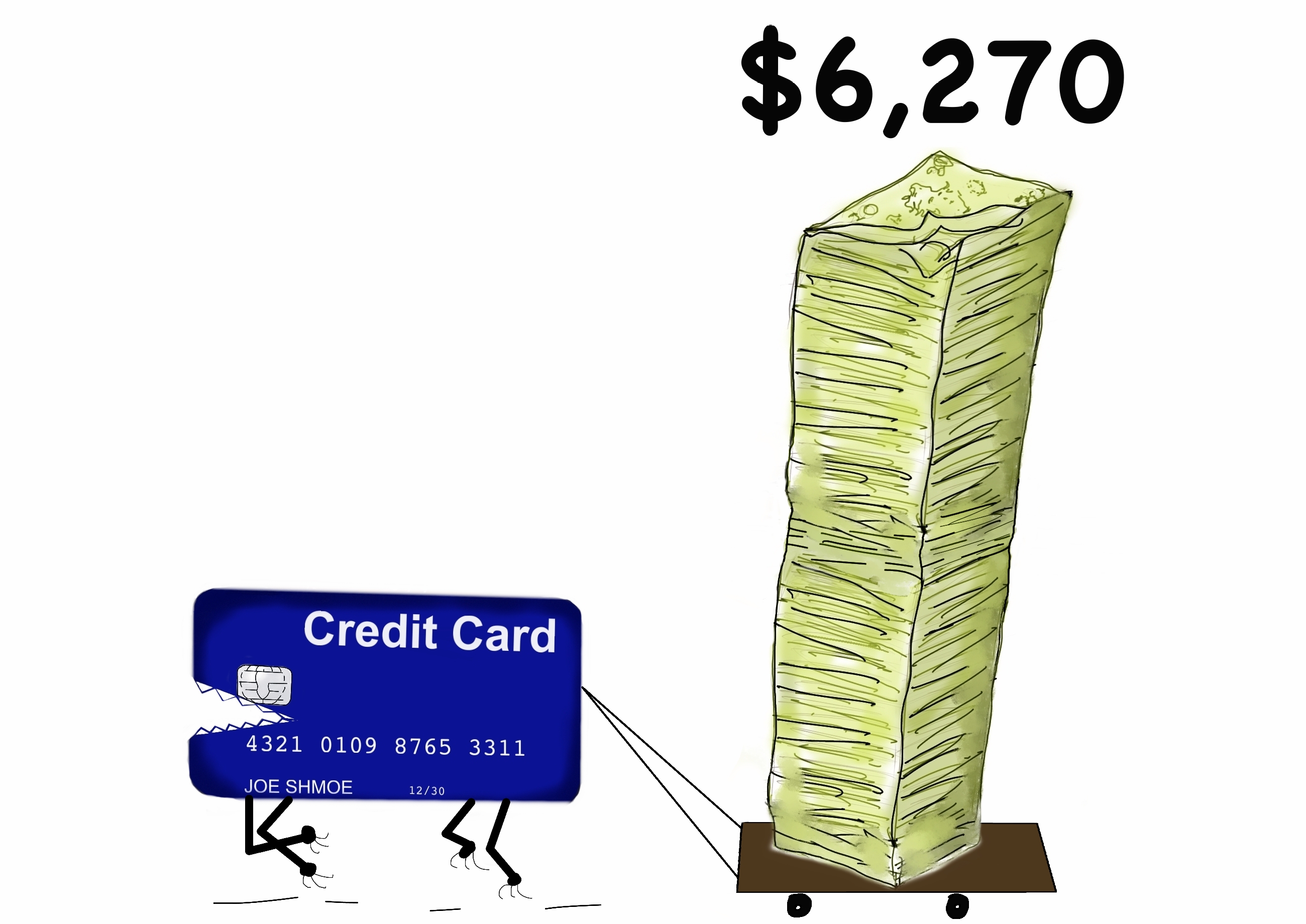 credit card and money